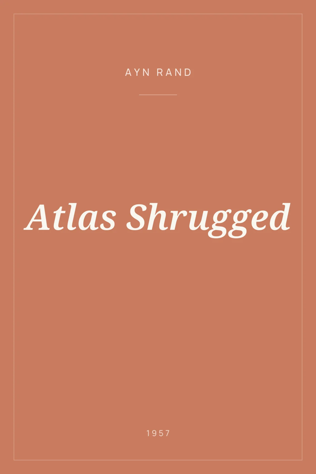 Portada de Atlas Shrugged
