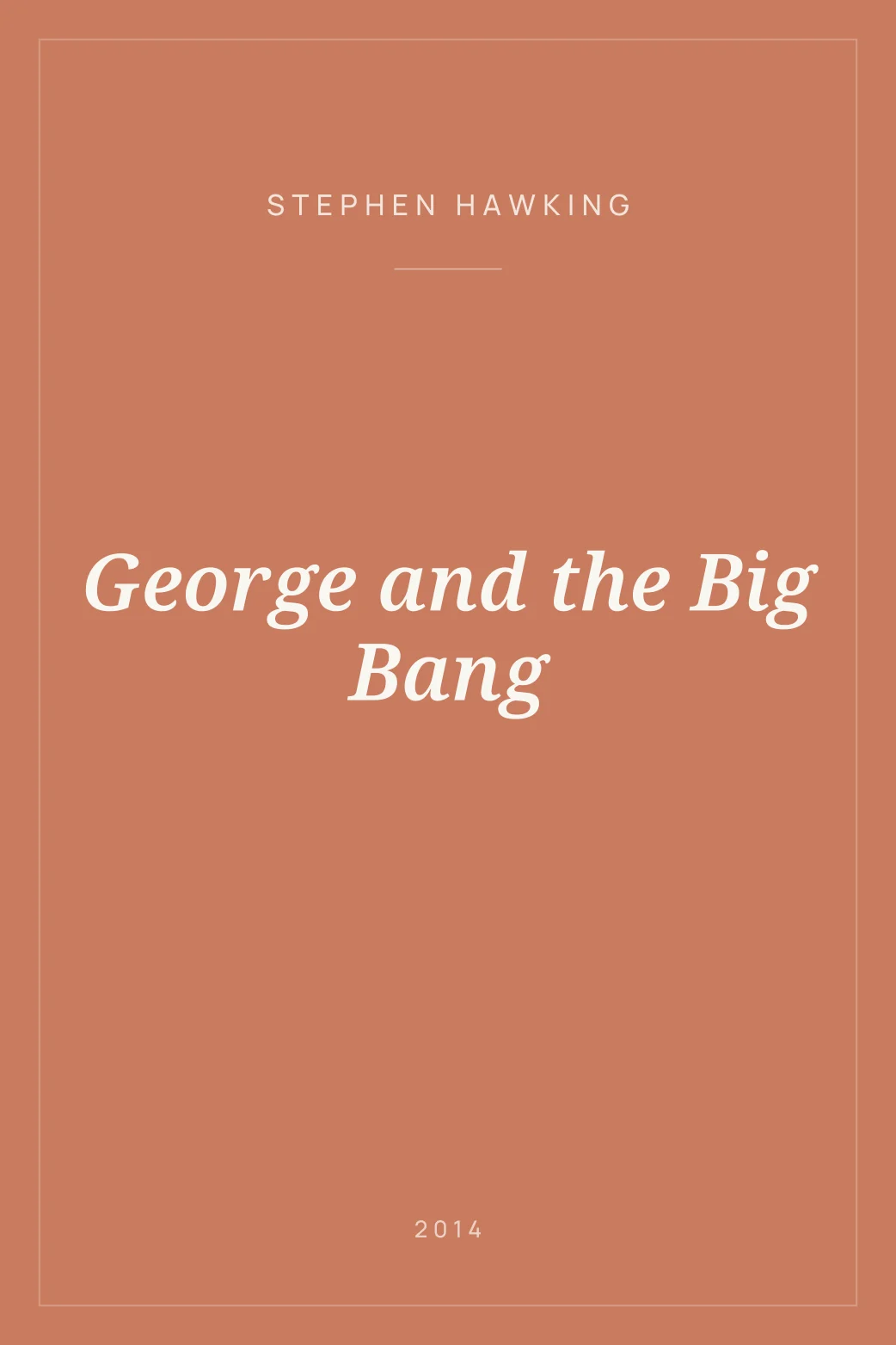 Portada de George and the Big Bang