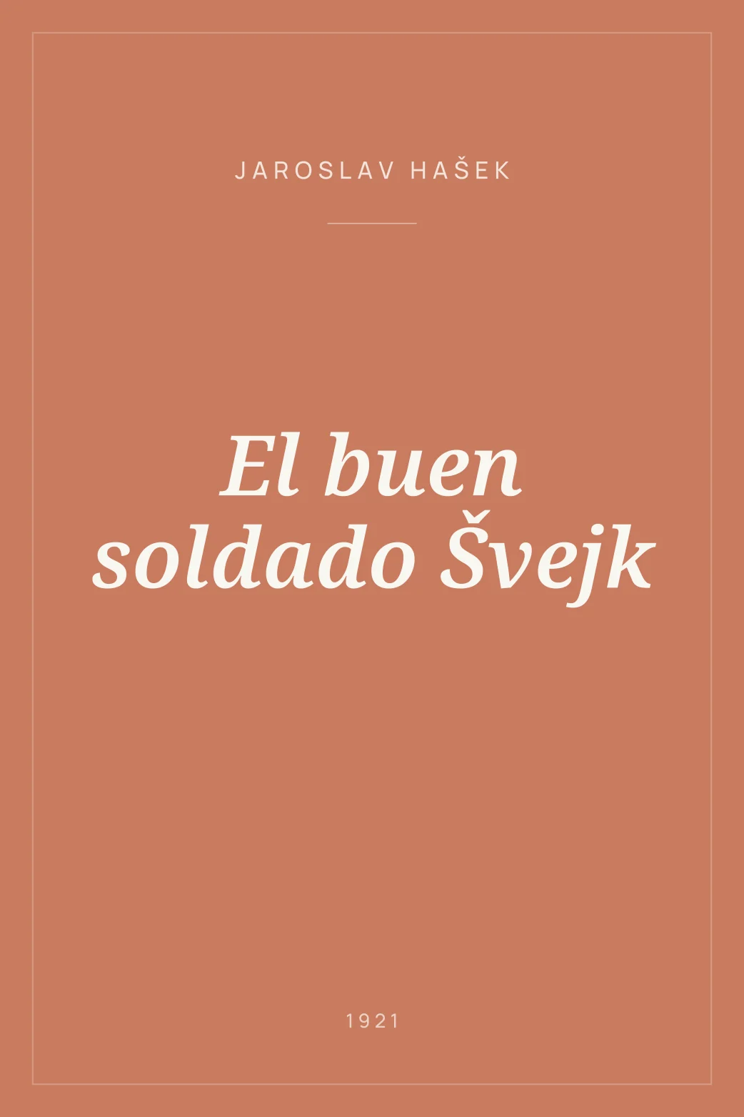 Portada de El buen soldado Švejk
