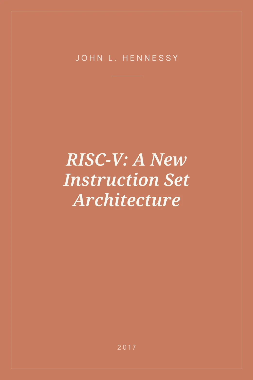 Portada de RISC-V: A New Instruction Set Architecture