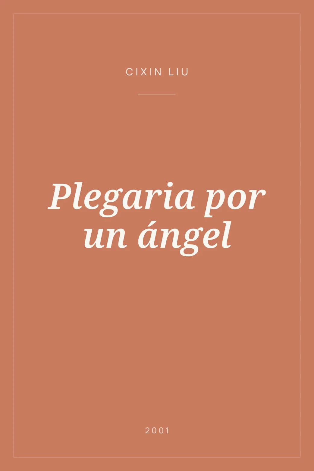 Portada de Plegaria por un ángel