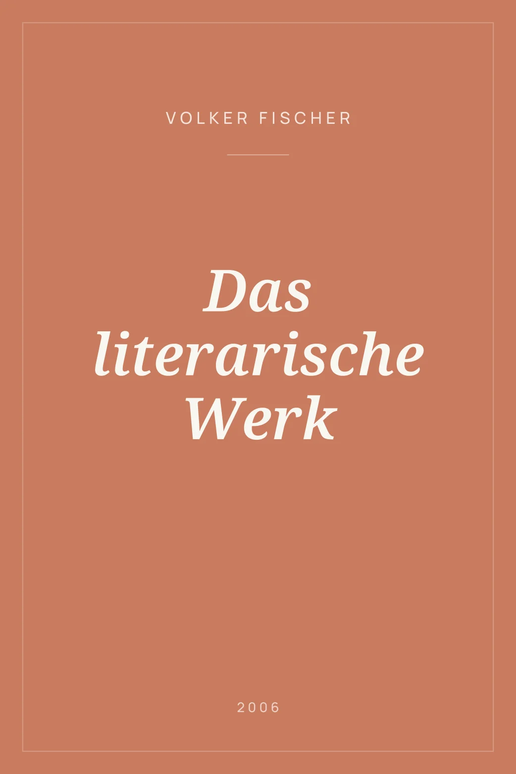 Portada de Das literarische Werk