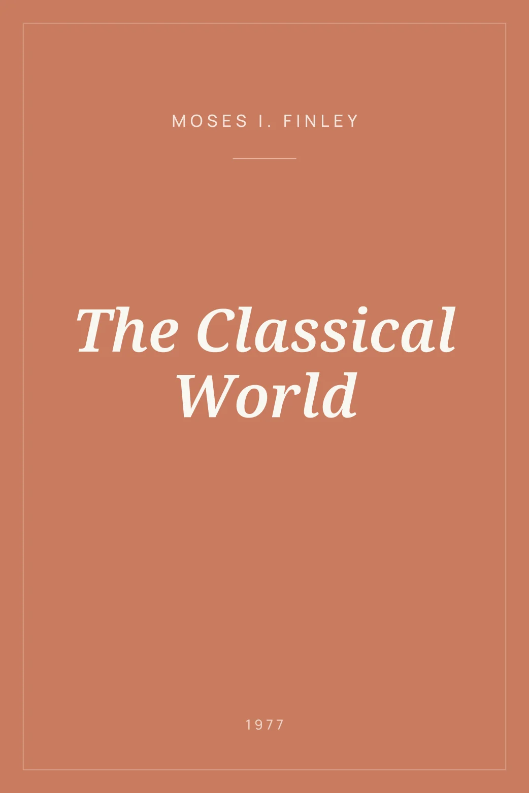 Portada de The Classical World