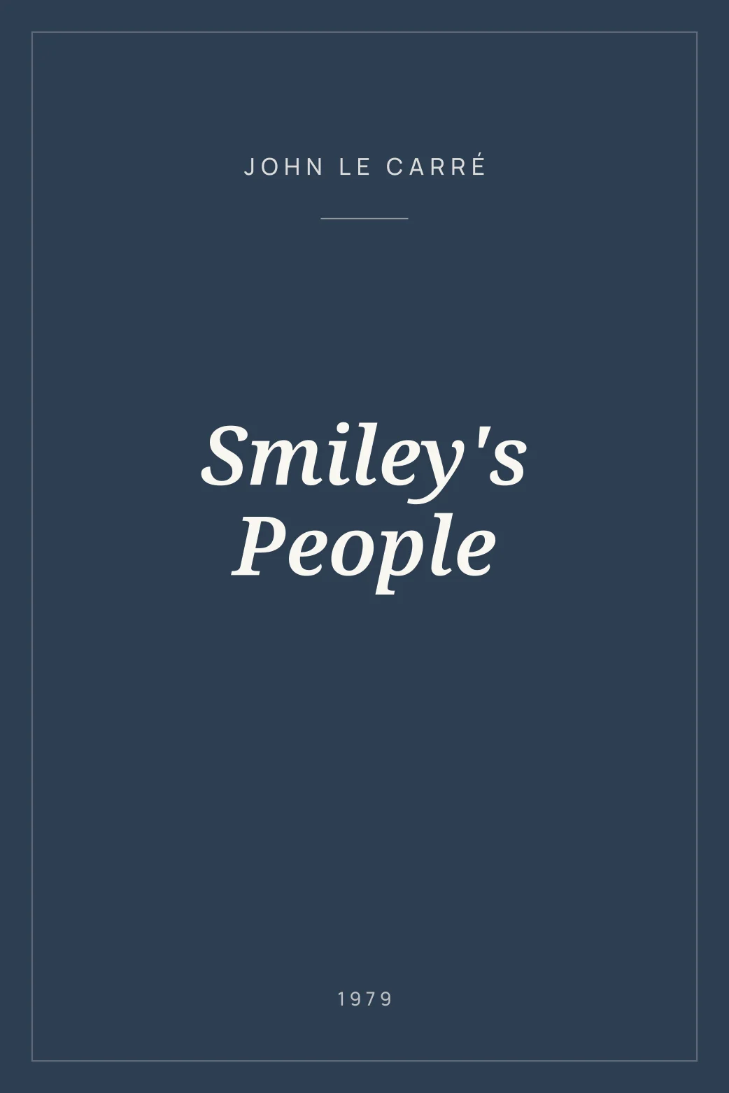 Portada de Smiley's People