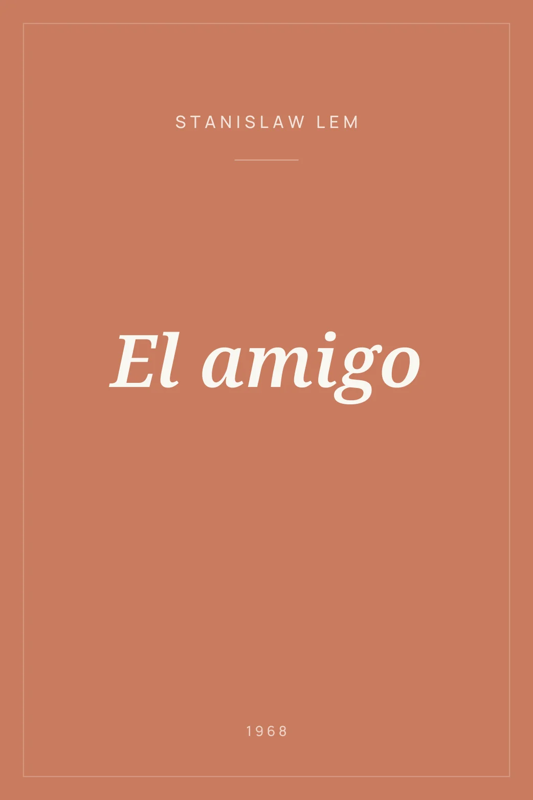 Portada de El amigo
