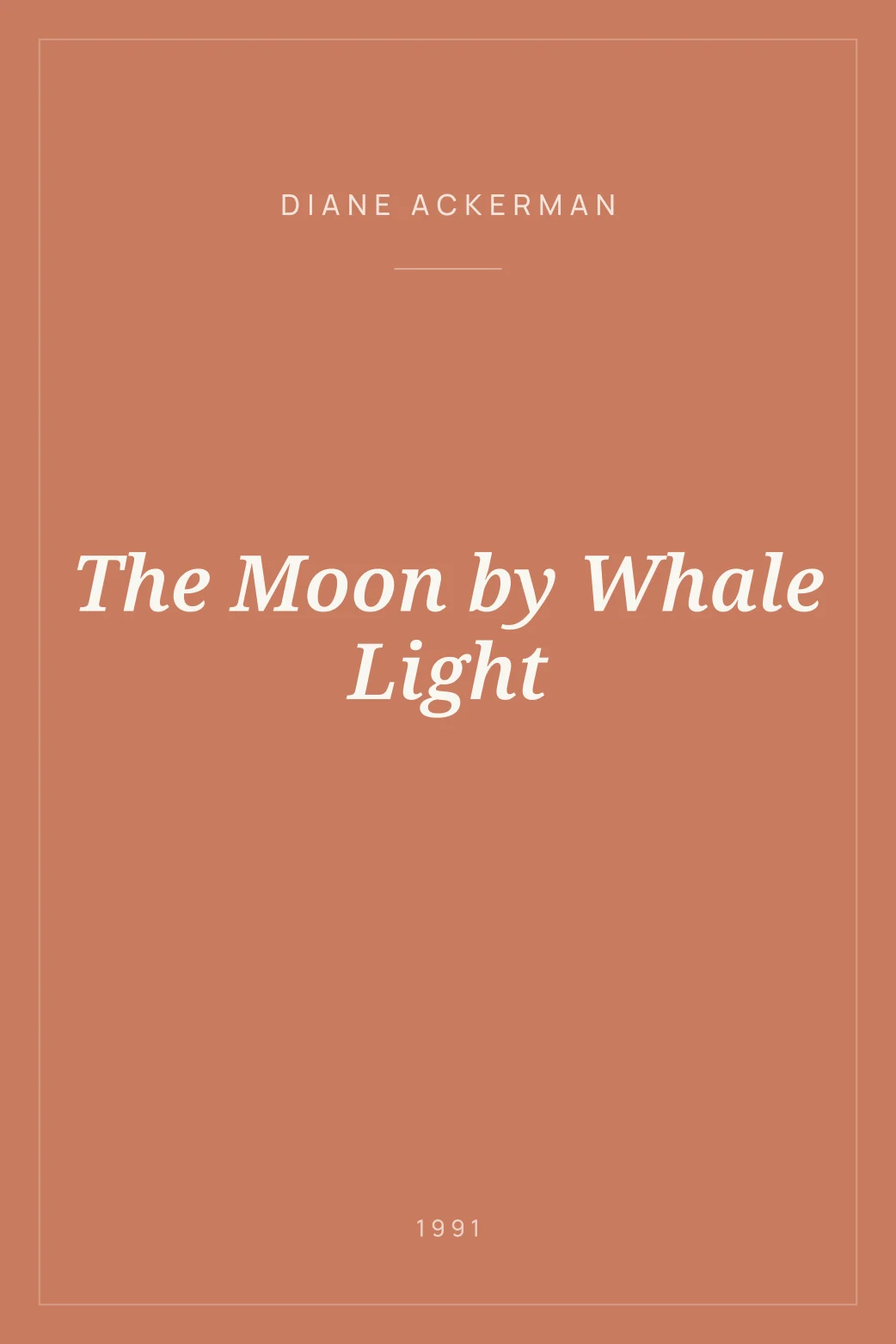 Portada de The Moon by Whale Light