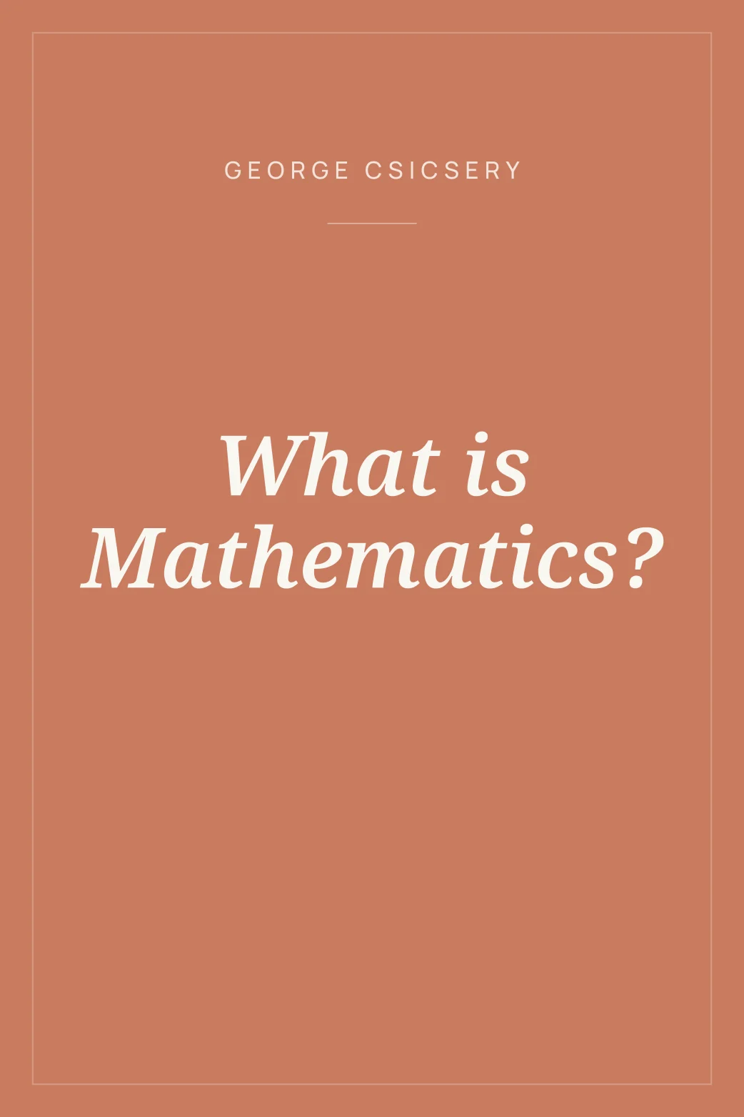 Portada de What is Mathematics?