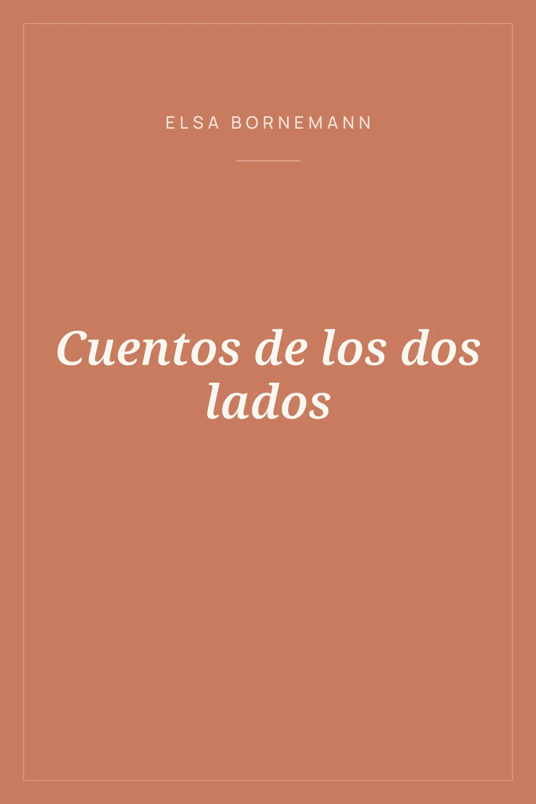 Portada de Cuentos de los dos lados