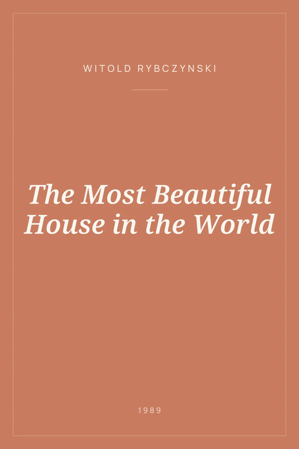 Portada de The Most Beautiful House in the World