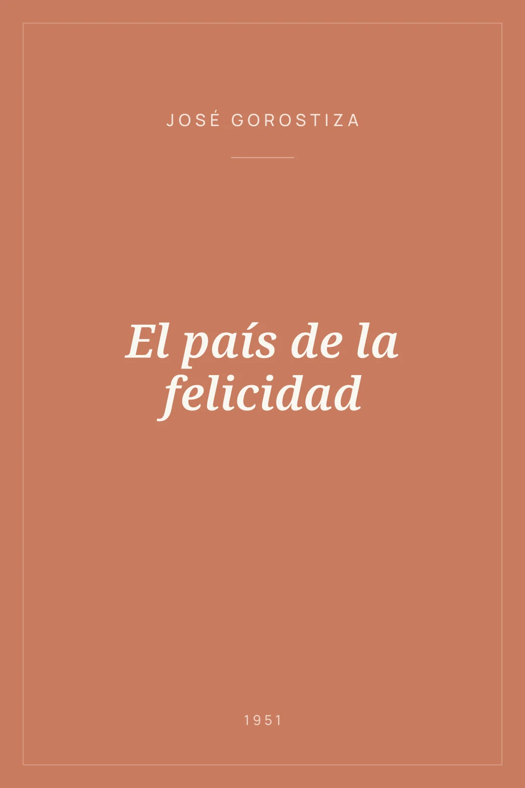 Portada de El país de la felicidad