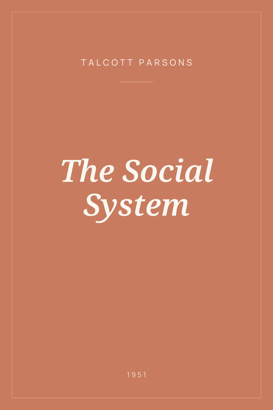 Portada de The Social System