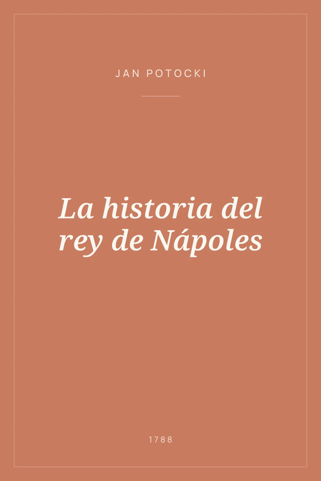 Portada de La historia del rey de Nápoles