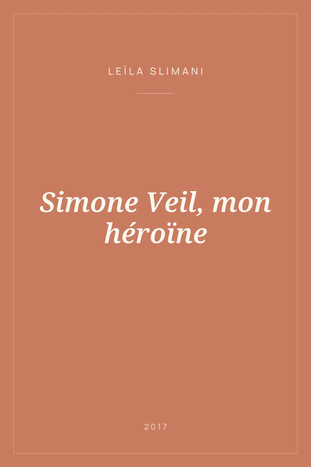 Portada de Simone Veil, mon héroïne
