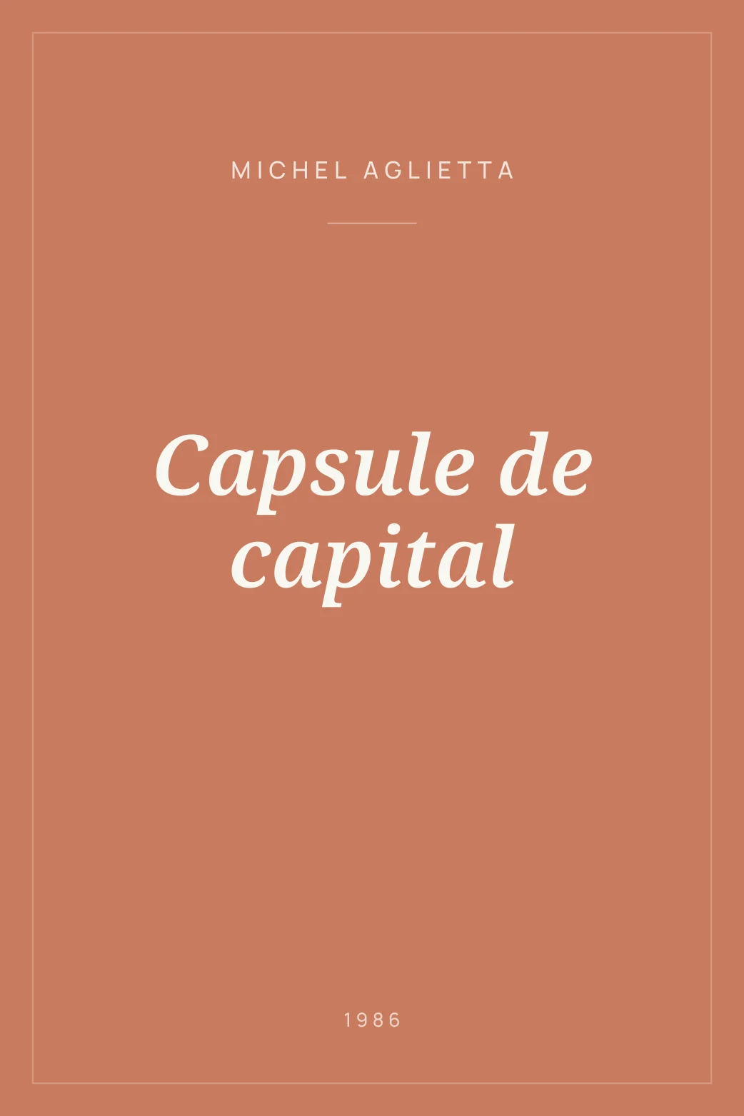 Portada de Capsule de capital