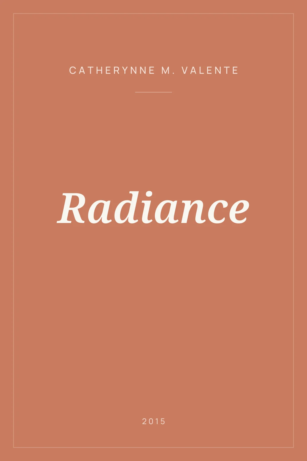 Portada de Radiance