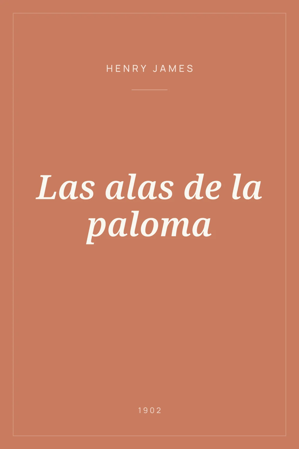 Portada de Las alas de la paloma