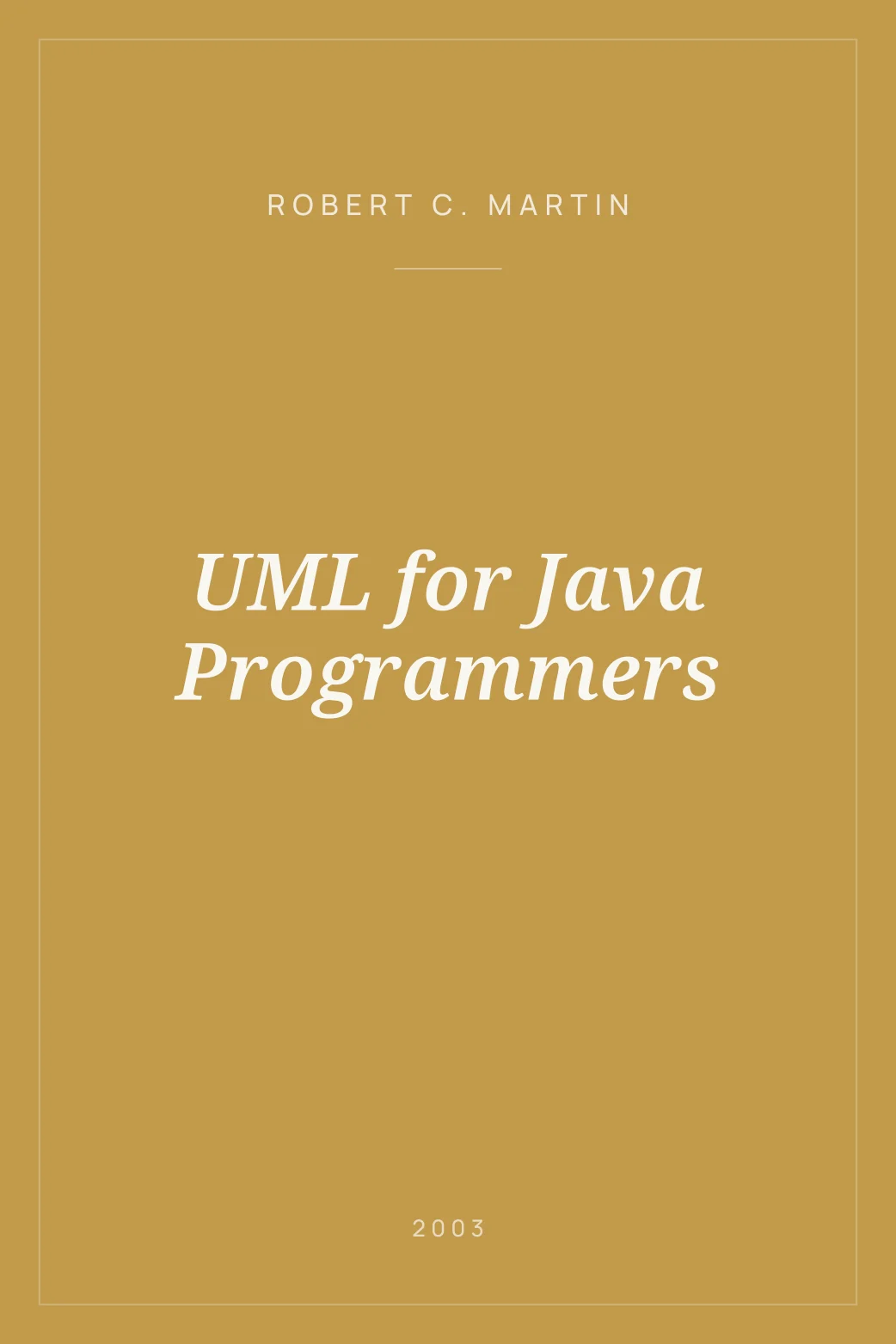 Portada de UML for Java Programmers