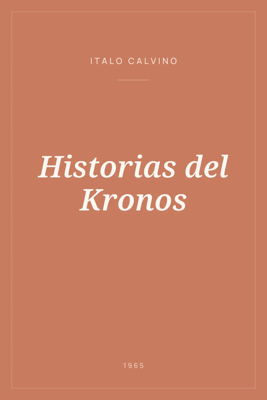 Portada de Historias del Kronos