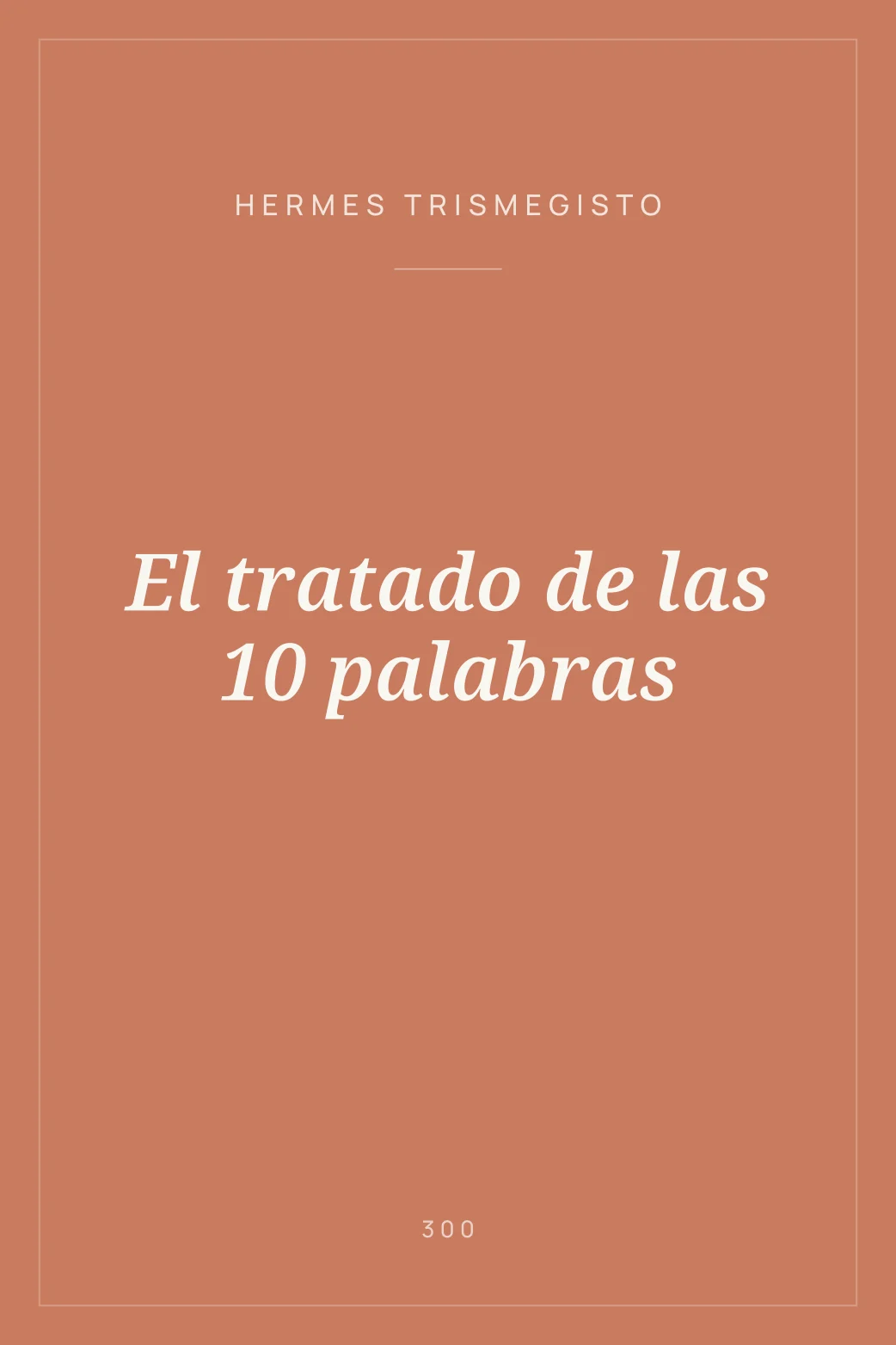 Portada de El tratado de las 10 palabras