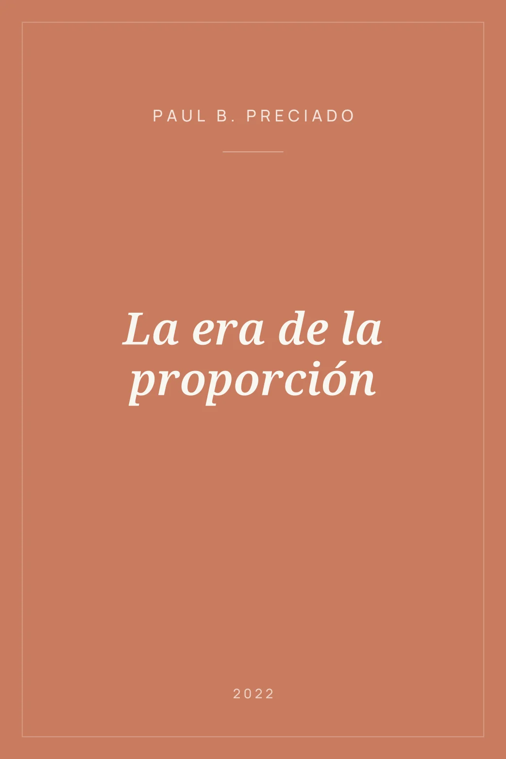 Portada de La era de la proporción
