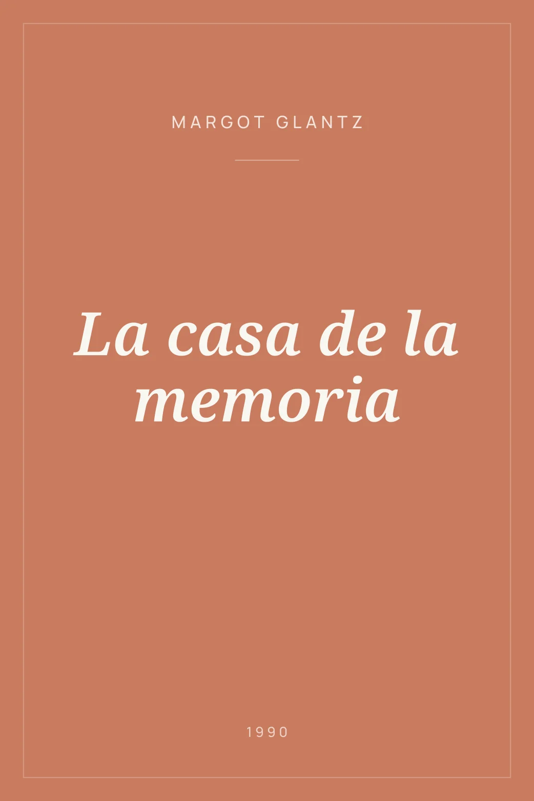 Portada de La casa de la memoria