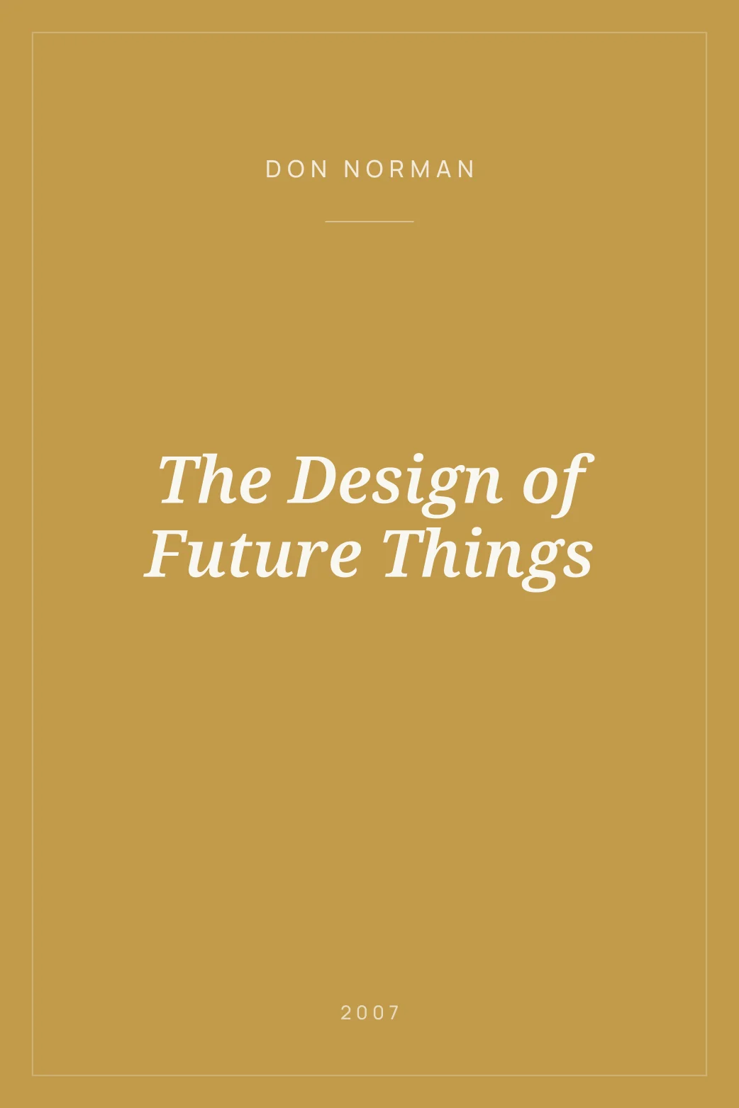 Portada de The Design of Future Things