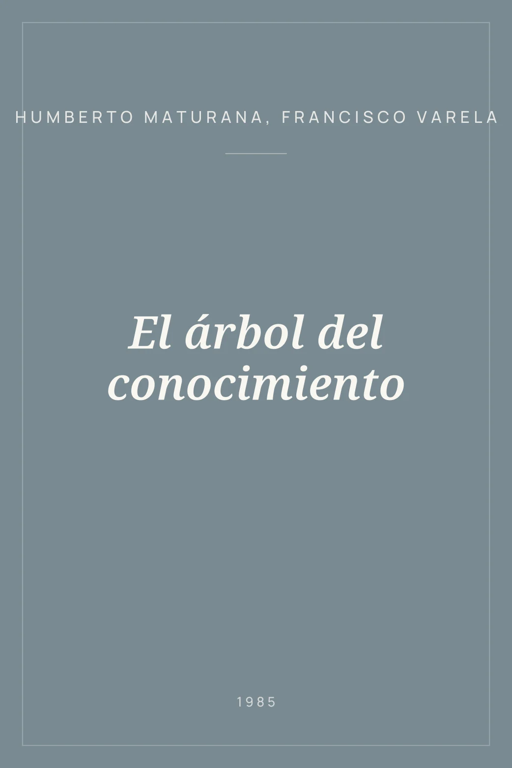 Portada de El árbol del conocimiento