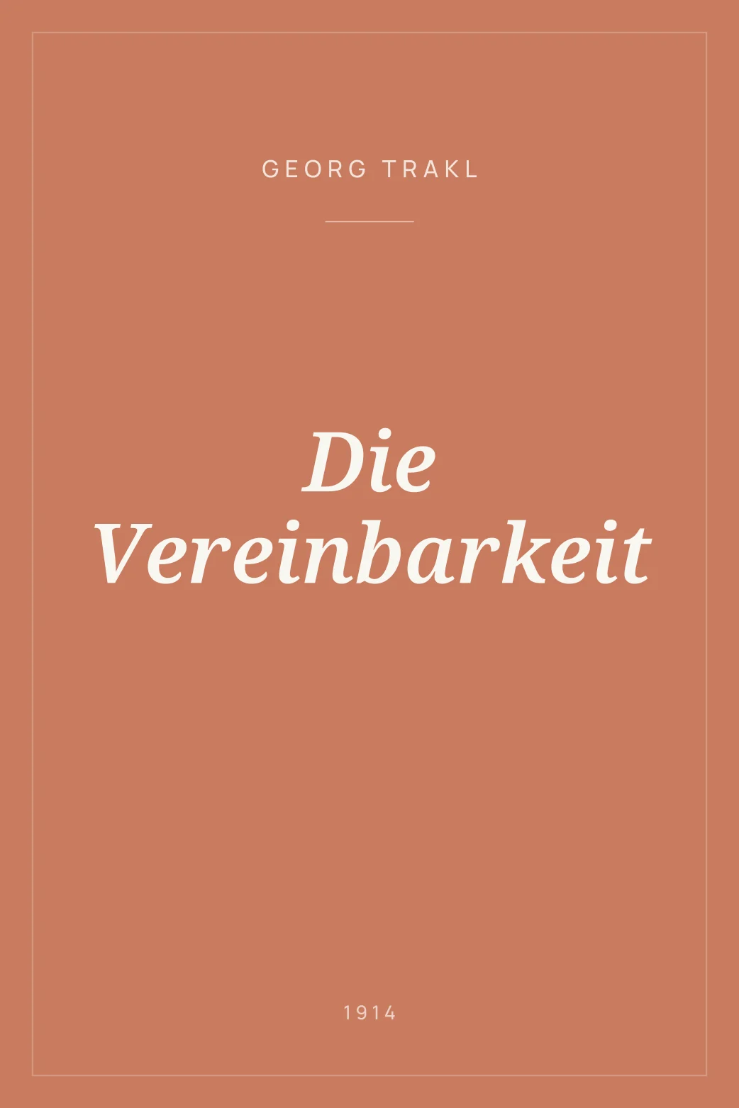 Portada de Die Vereinbarkeit