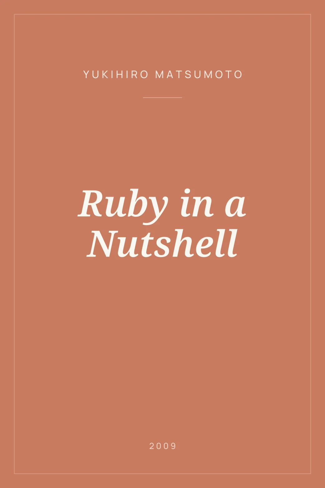 Portada de Ruby in a Nutshell