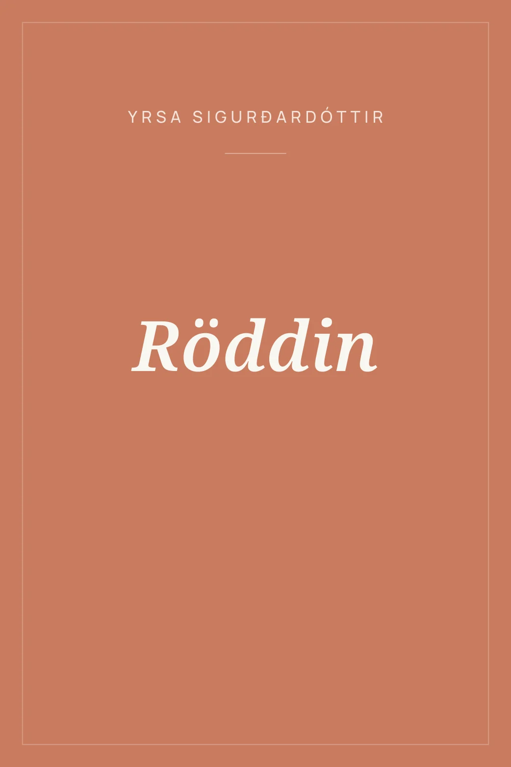 Portada de Röddin