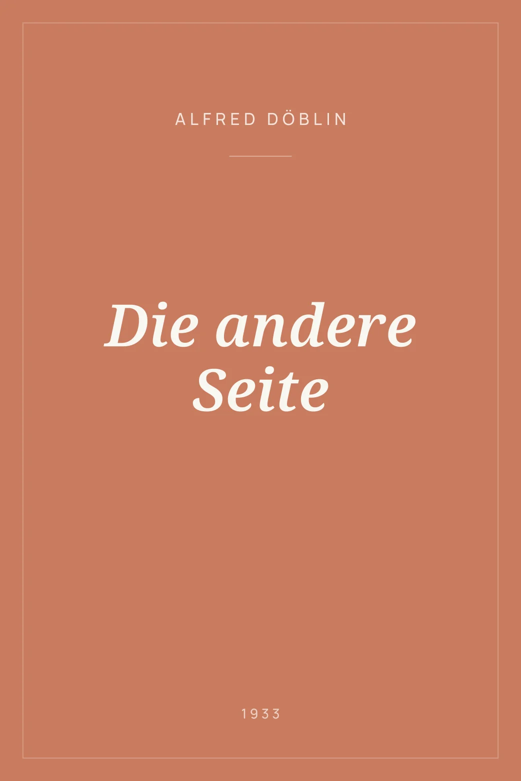 Portada de Die andere Seite