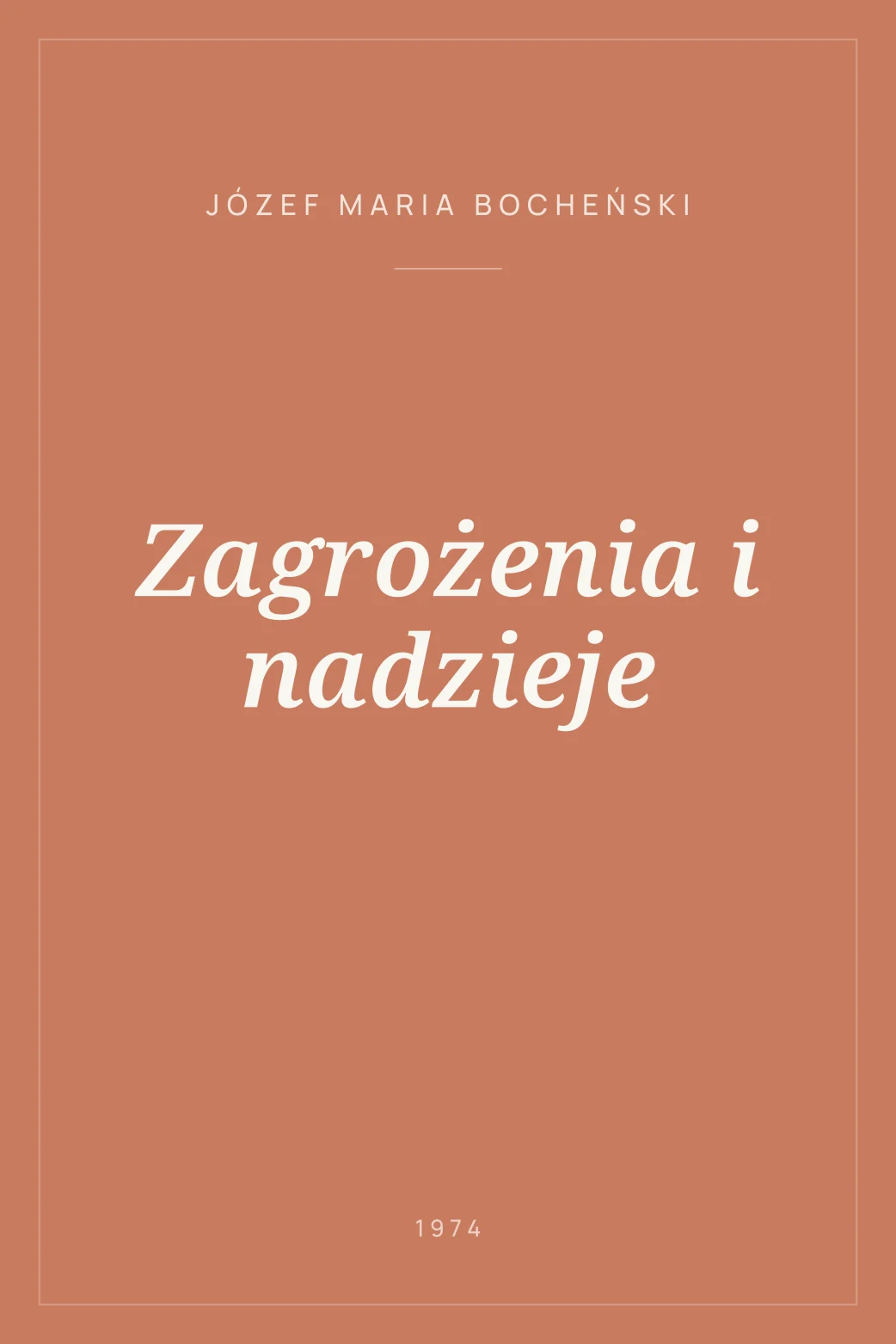 Portada de Zagrożenia i nadzieje