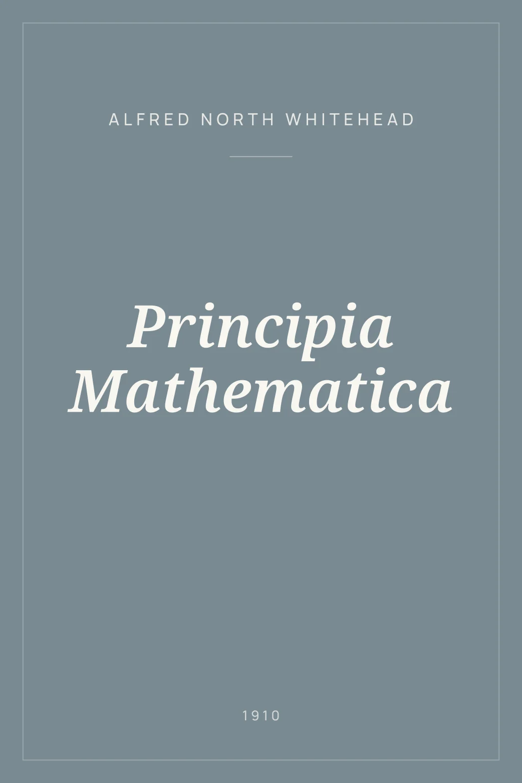 Portada de Principia Mathematica