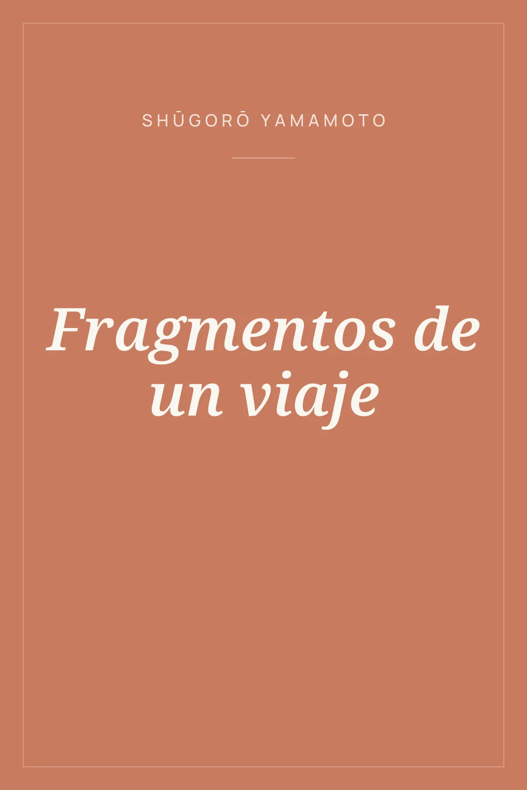 Portada de Fragmentos de un viaje