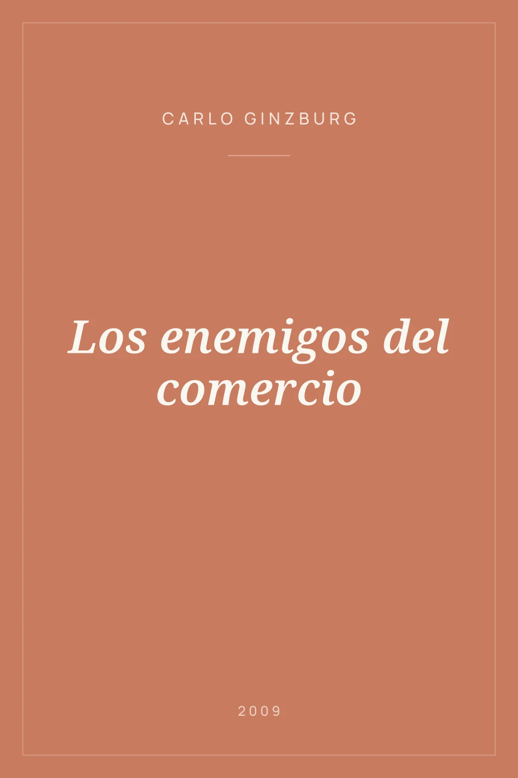 Portada de Los enemigos del comercio