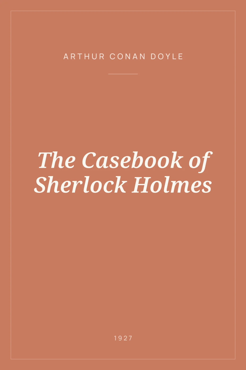 Portada de The Casebook of Sherlock Holmes