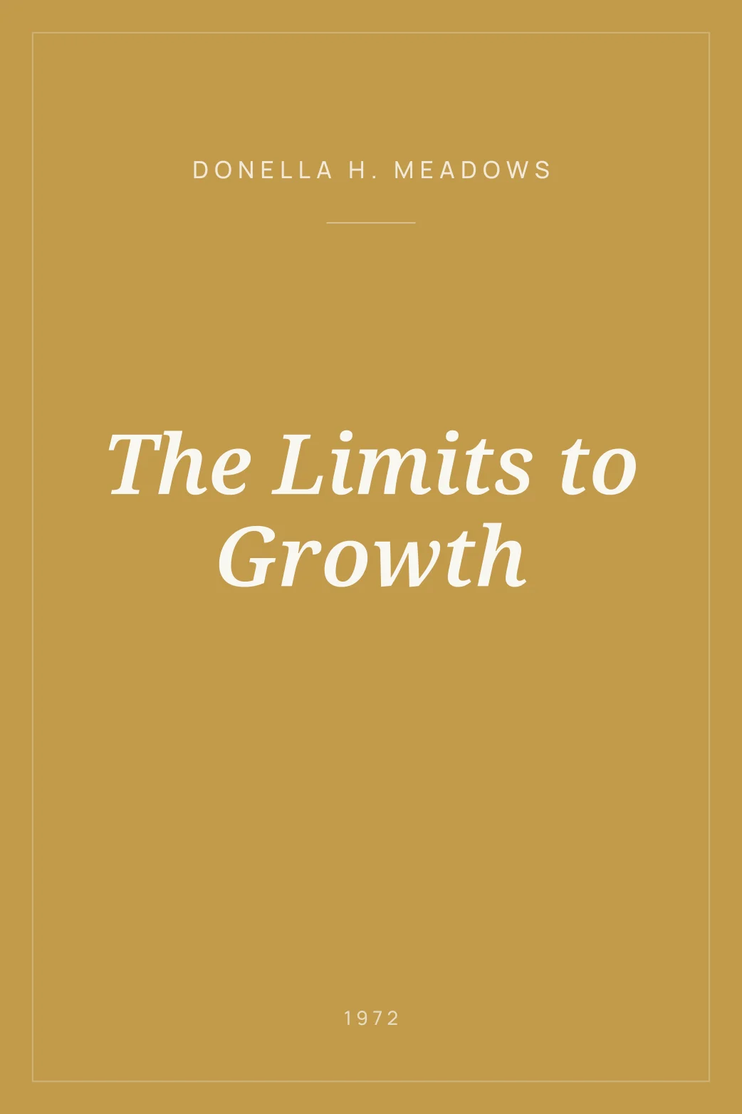 Portada de The Limits to Growth