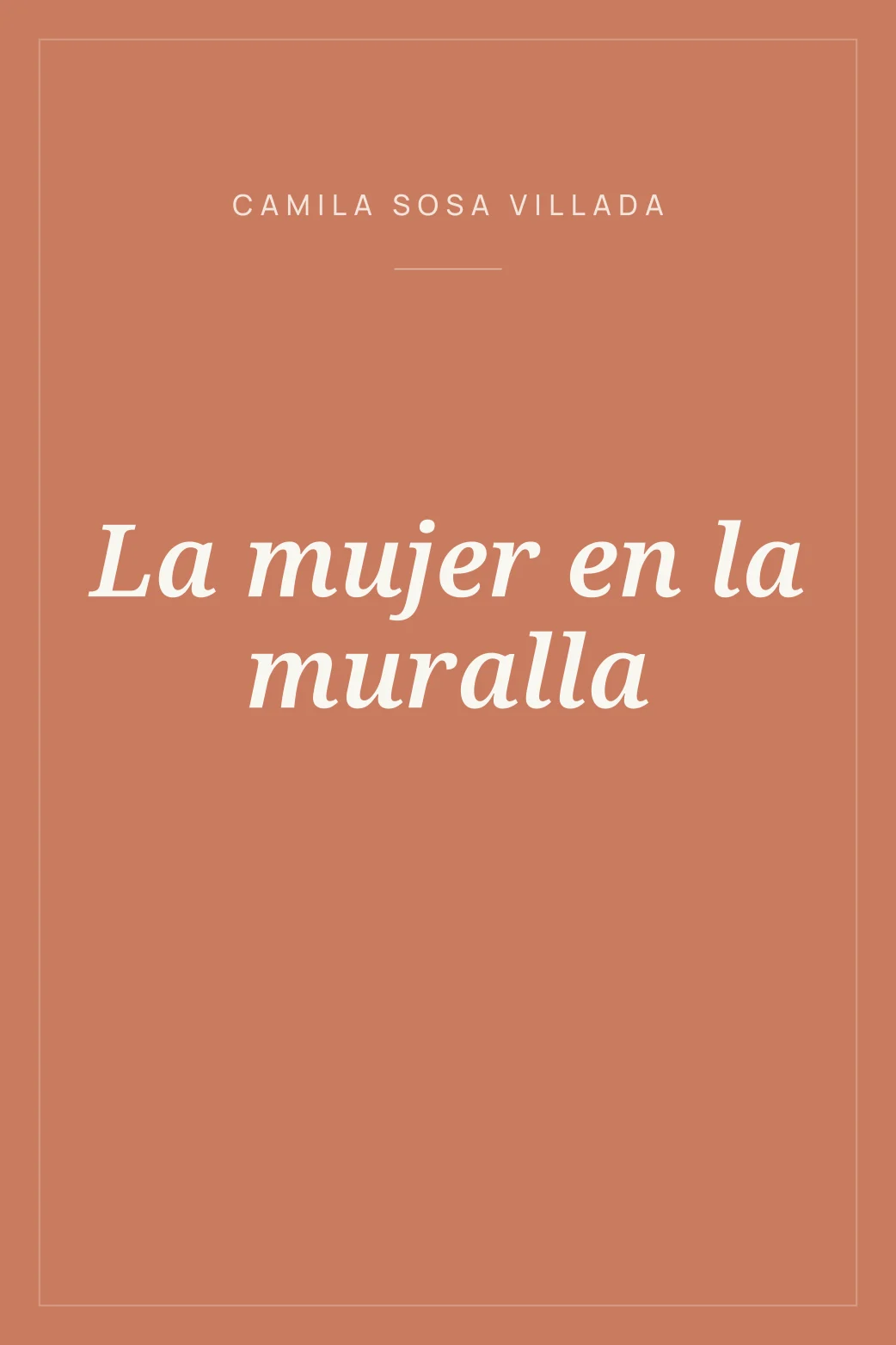 Portada de La mujer en la muralla