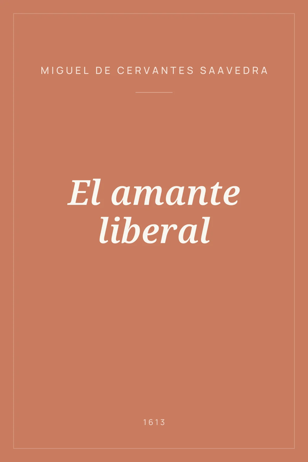Portada de El amante liberal