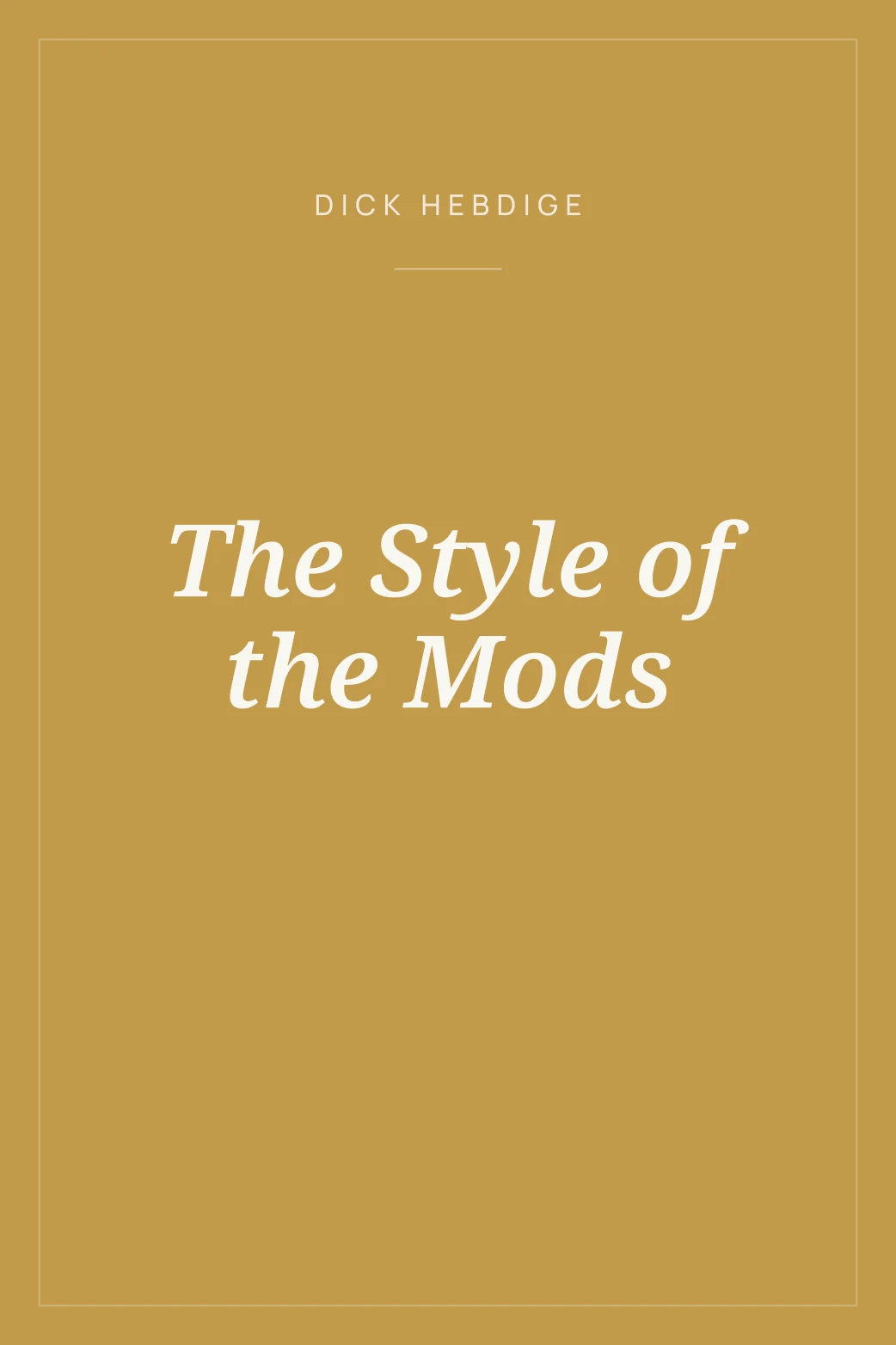 Portada de The Style of the Mods