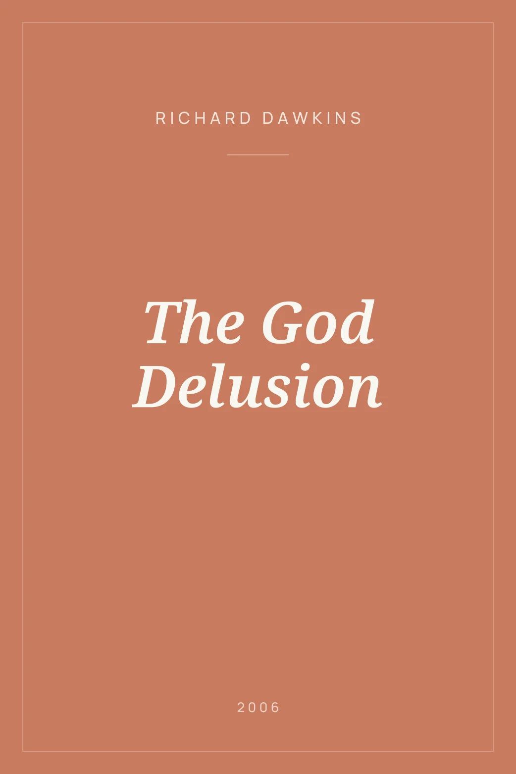 Portada de The God Delusion
