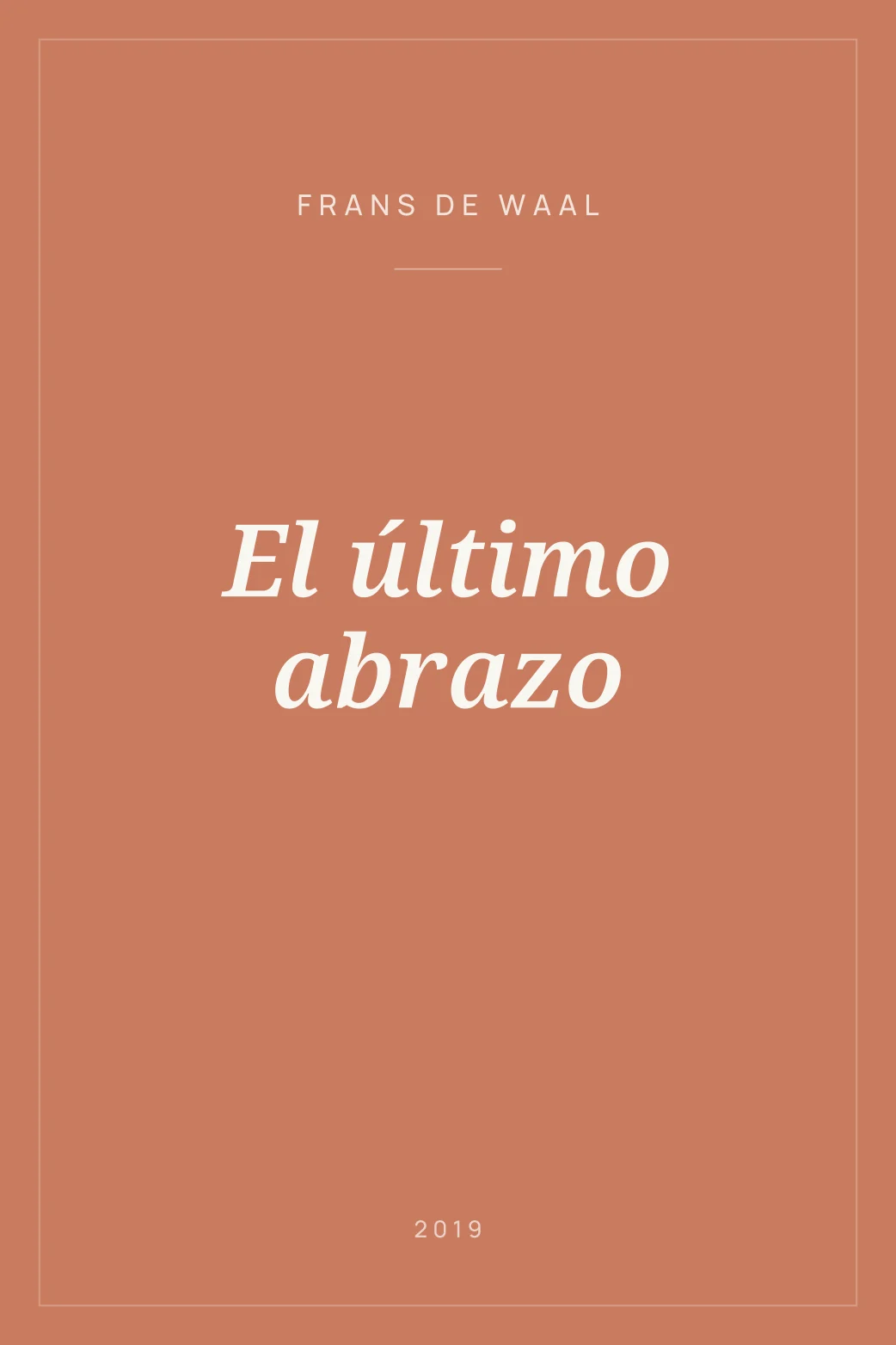 Portada de El último abrazo