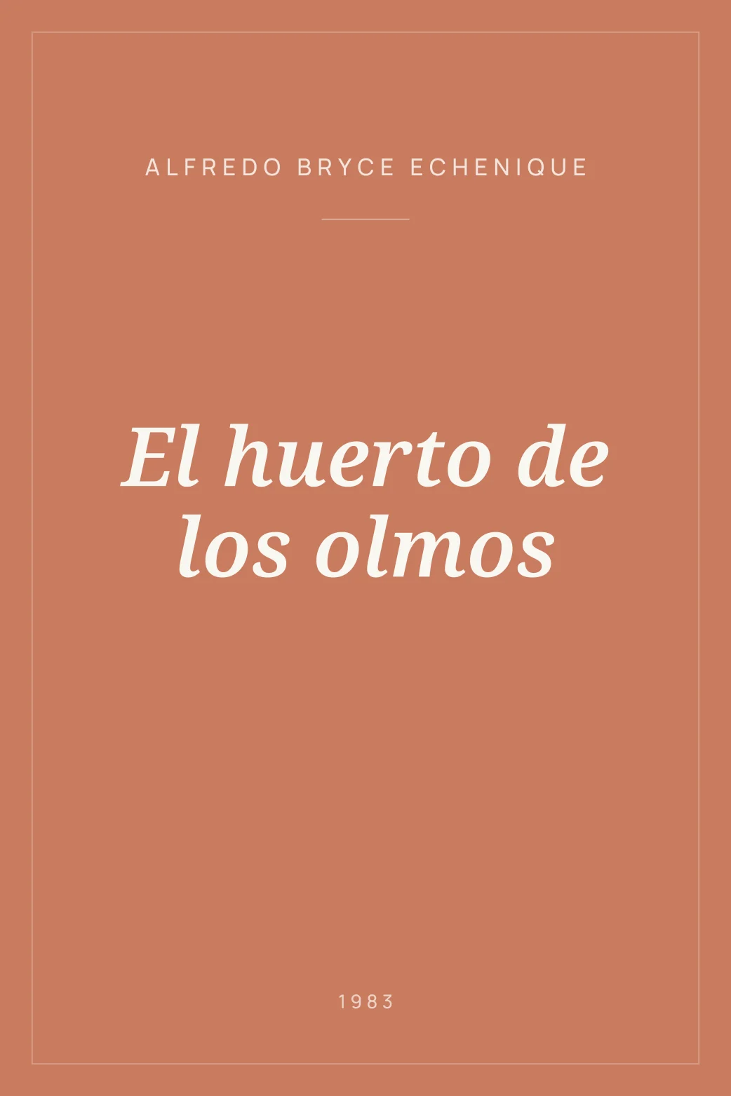 Portada de El huerto de los olmos