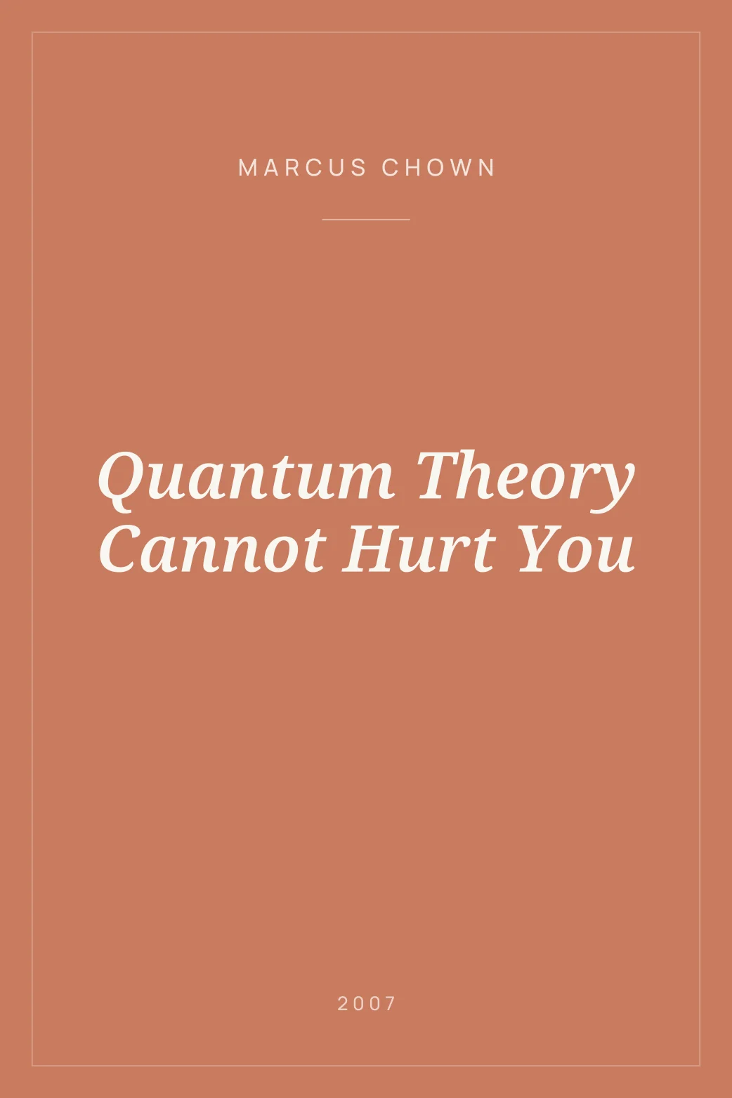 Portada de Quantum Theory Cannot Hurt You