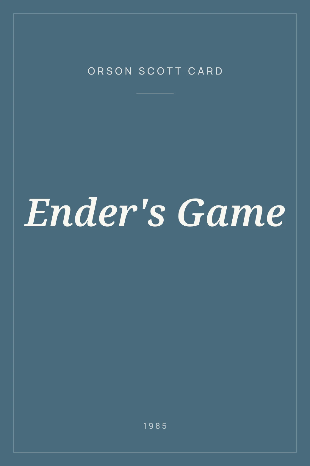 Portada de Ender's Game