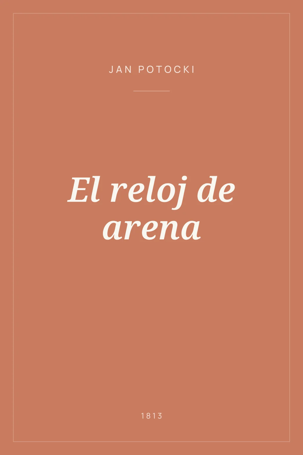 Portada de El reloj de arena