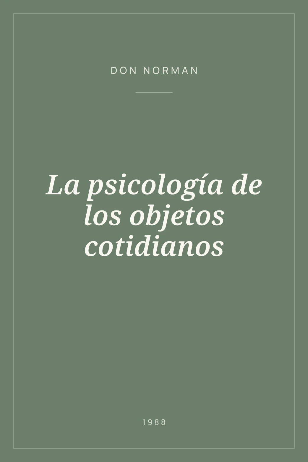 Portada de La psicología de los objetos cotidianos