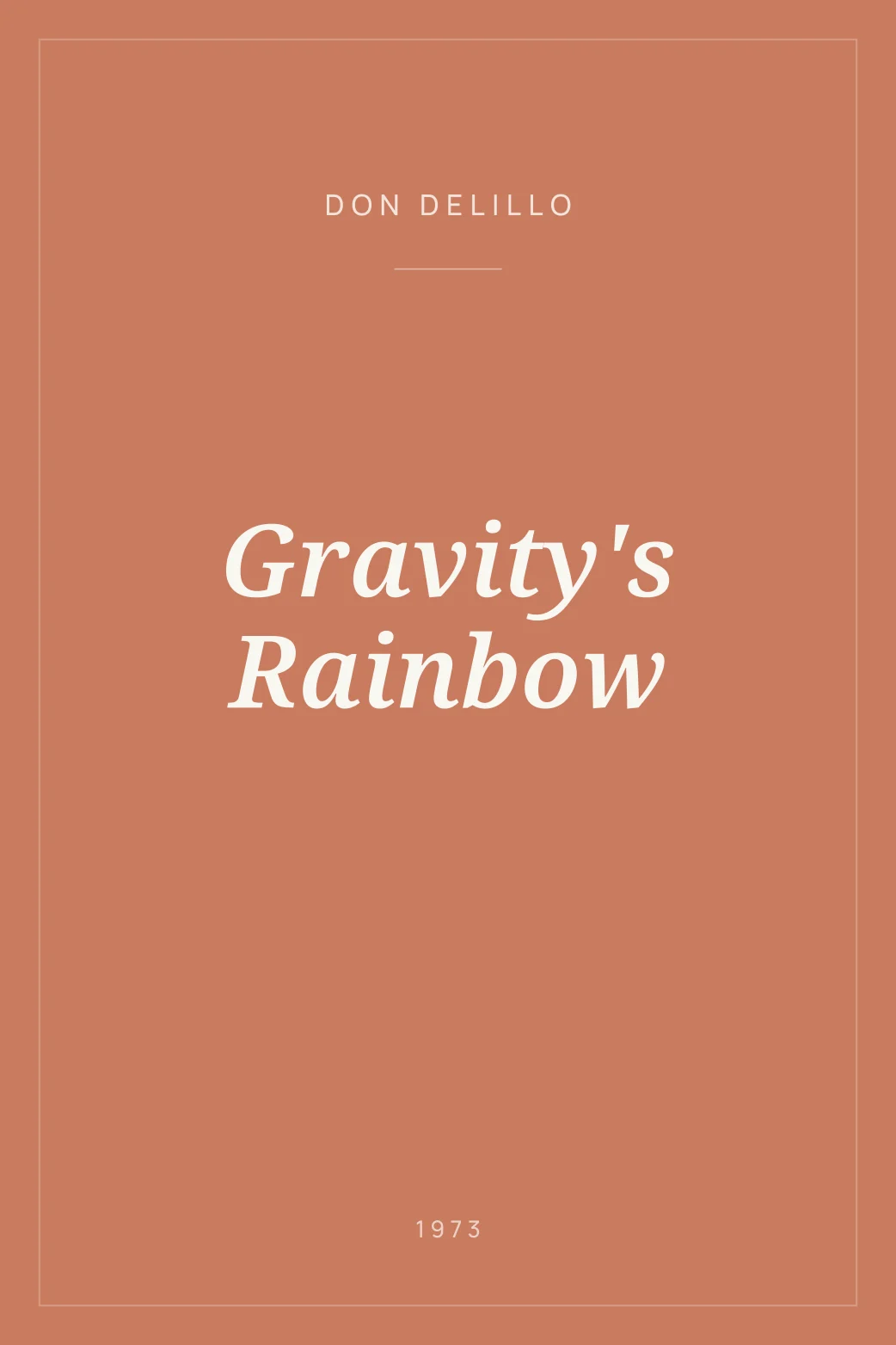 Portada de Gravity's Rainbow