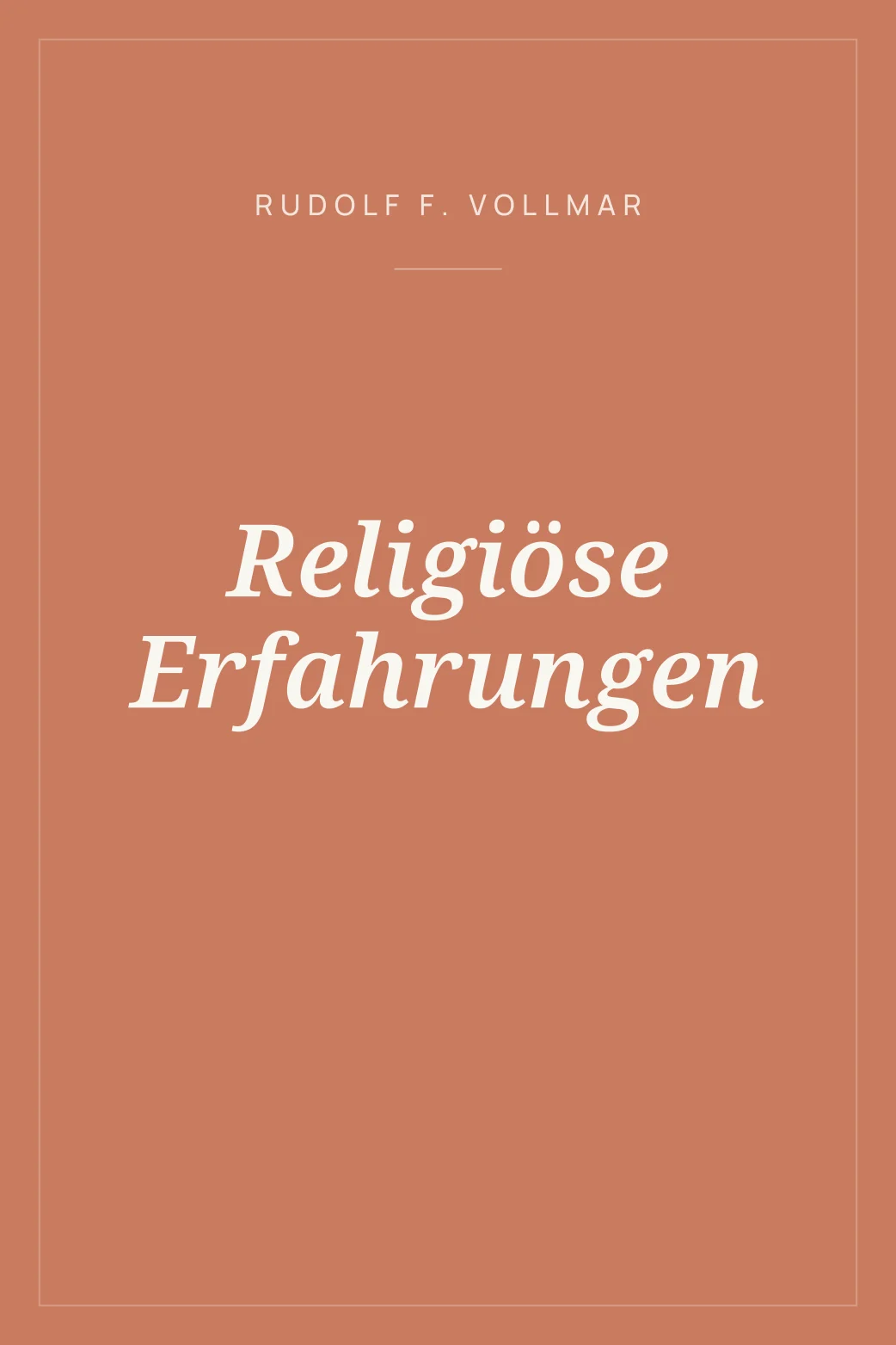 Portada de Religiöse Erfahrungen