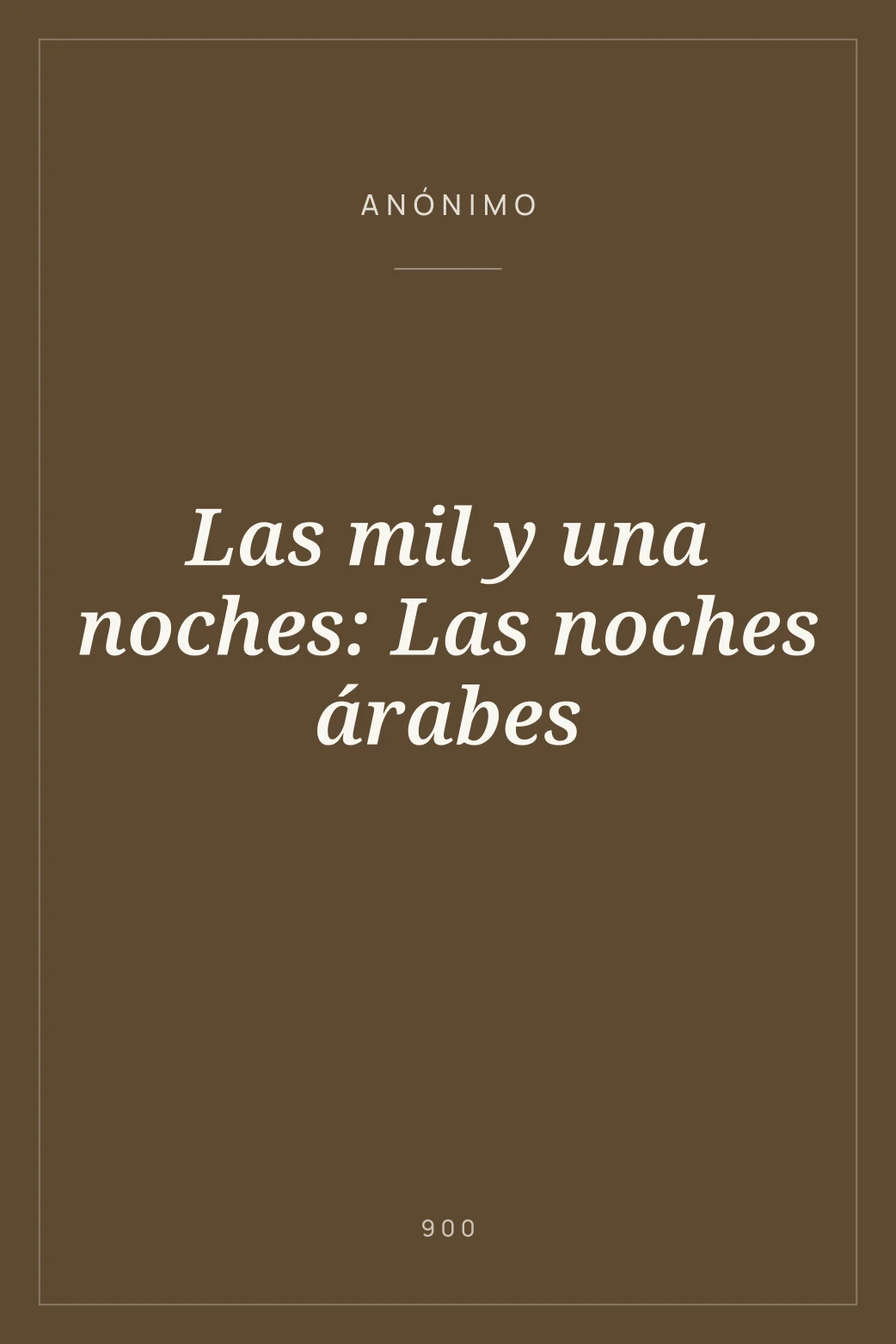 Portada de Las mil y una noches: Las noches árabes